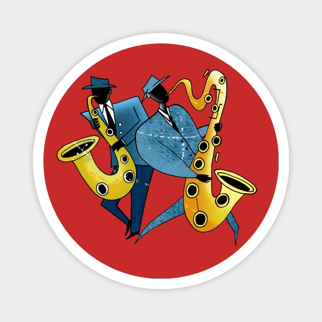 Saxophonists Magnet by Scratch